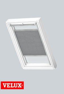 Flying Pleated, 1282 Dark Grey - VELUX Loft Blind